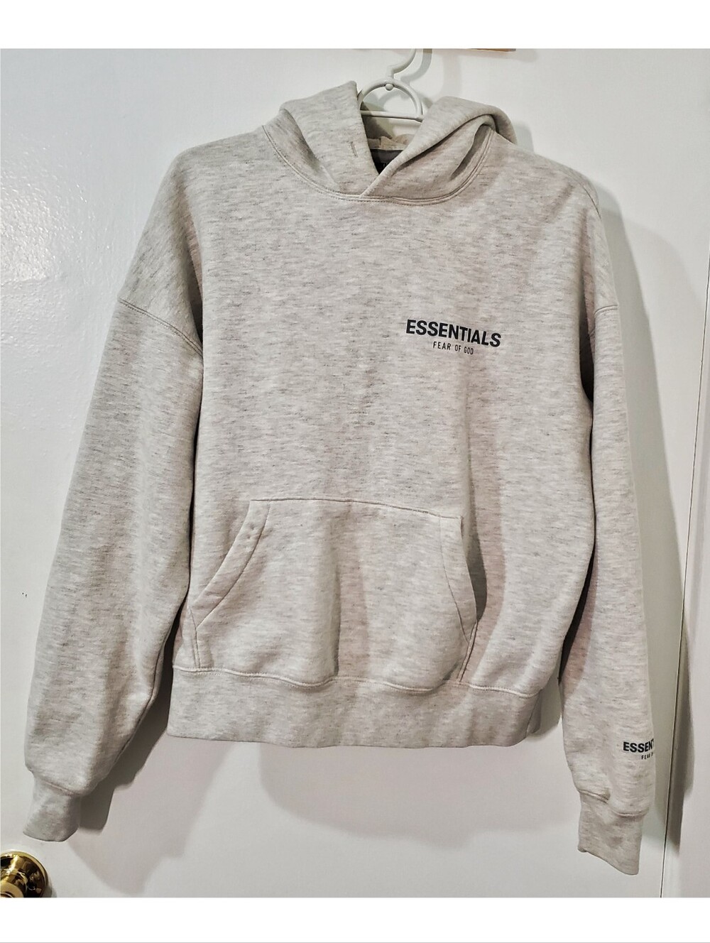 Fear of God Essentials Light Heather Gray Hoodie